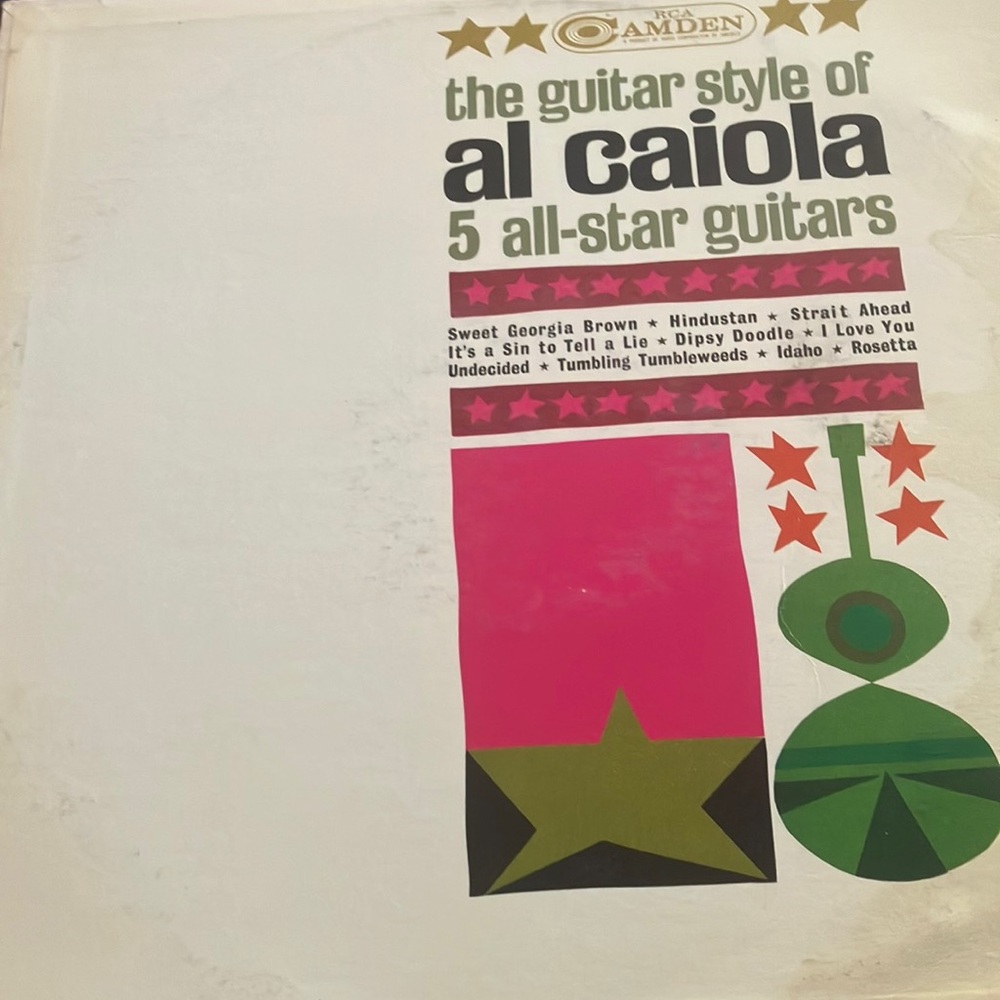 Al Caiola Vinyl Record with Colorful Cover